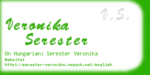 veronika serester business card